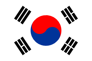 Risultati immagini per republic of korea flag